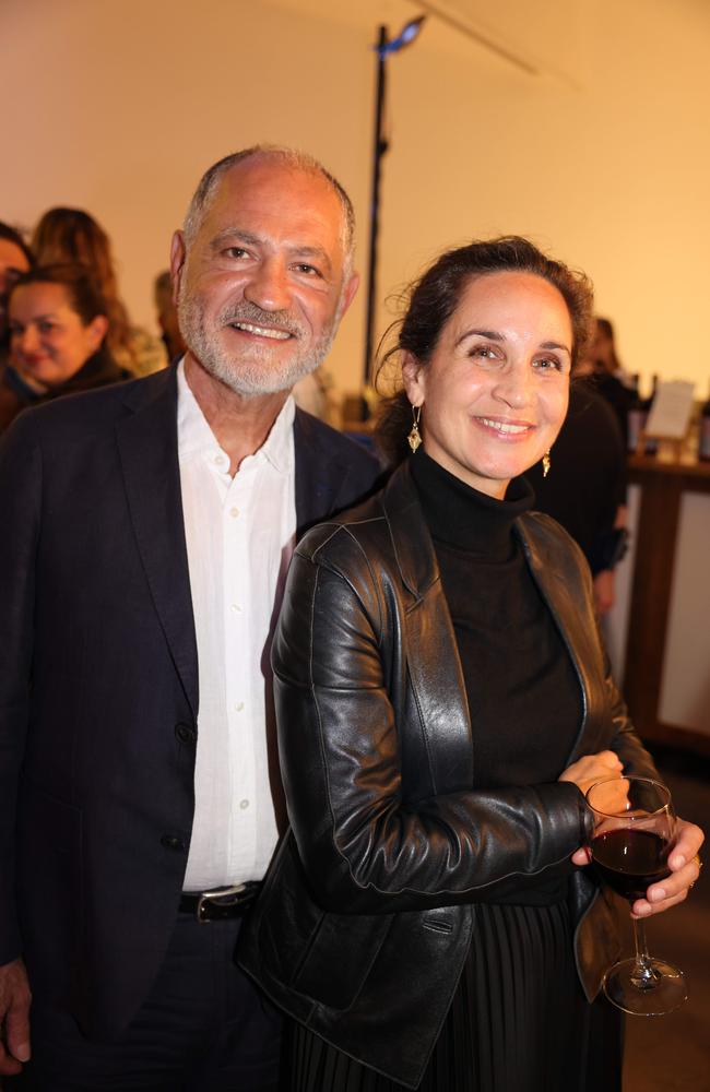 Greg Alfonzetti and Yarmila Alfonzetti at the Here and Now gallery opening at HOTA for Gold Coast at Large. Picture, Portia Large.