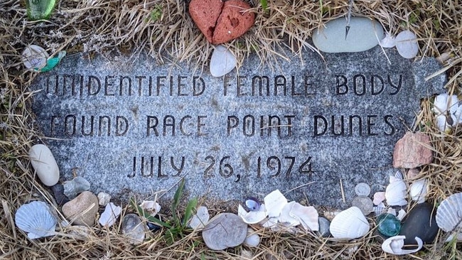 For decades, her grave was simply marked as "unidentified female body". Picture: Supplied