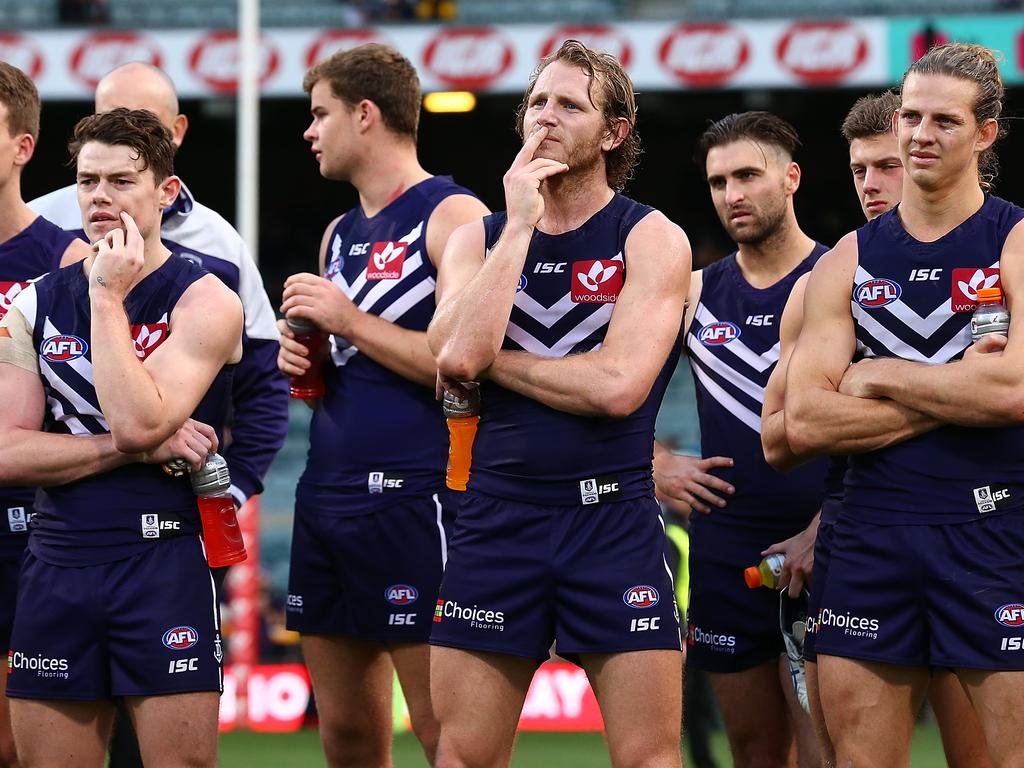 Meeting the trade request blew up a Neale, David Mundy and Nathan Fyfe midfield performing at the peak of their powers. Picture: Paul Kane/Getty Images