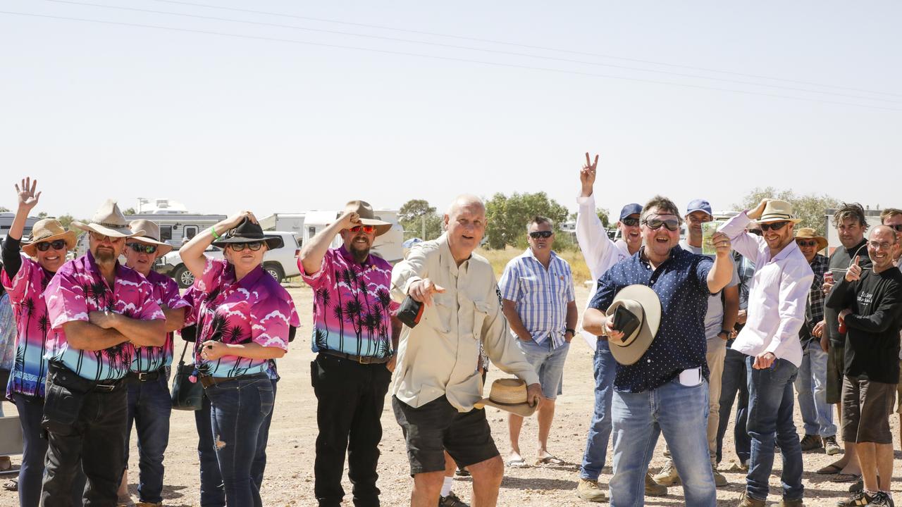 Having fun at the Birdsville Races, Picture: Salty Dingo