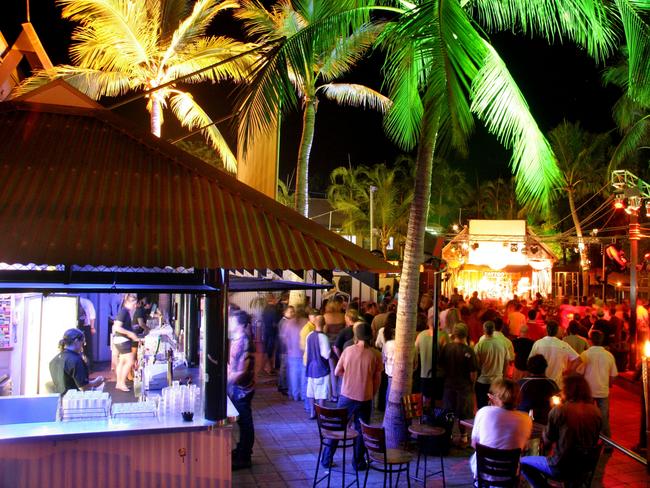 Outdoor entertainment at the Roebuck Bay Hotel, located in Broome's Chinatown district. Picture: Tourism Western Australia