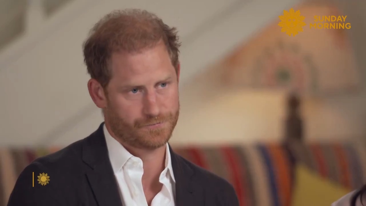 Prince Harry will not be travelling to the UK for his uncles funeral. Picture: CBS Sunday Morning