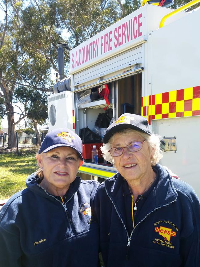 Denise and Jan Verrall fundraising for their book in 2018,