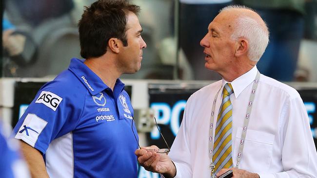 Brad Scott seeks clarity on the AFL’s roof policy after a narrow loss to the Cats in 2013.