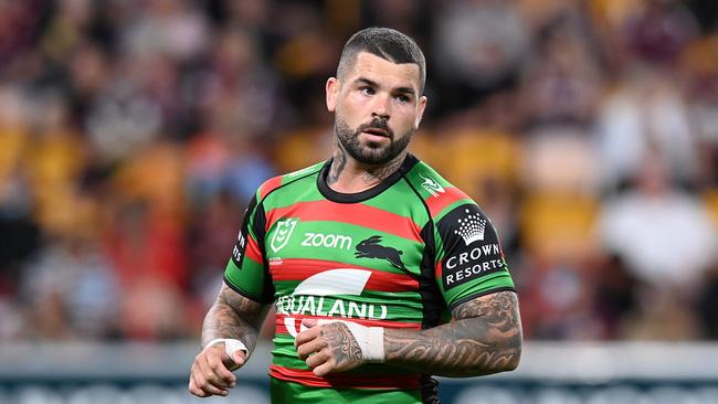 BRISBANE, AUSTRALIA - SEPTEMBER 24: Adam Reynolds of the Rabbitohs warms up before the NRL Preliminary Final match between the South Sydney Rabbitohs and the Manly Sea Eagles at Suncorp Stadium on September 24, 2021 in Brisbane, Australia. (Photo by Bradley Kanaris/Getty Images)