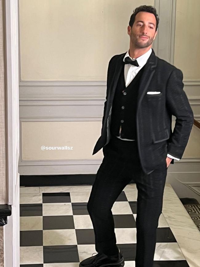 Daniel Ricciardo at the 2023 Met Gala. Photo: Instagram