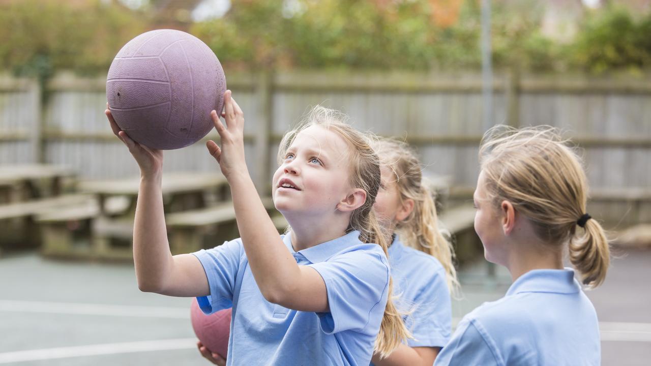 Playing netball in the schoolyard counts as moderate to vigorous exercise.