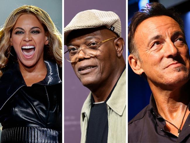 Kamala Harris has enlisted Holywood for her closing pitch, including Beyonce, Samuel L Jackson, and Bruce Springsteen. Picture: AFP