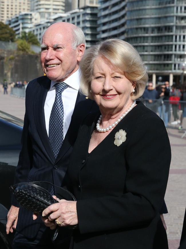 Former prime minister John Howard and wife Jeanette. Picture: David Swift.