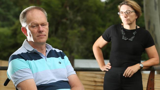 Warrandyte woman Jozica Kutin says the case management needs of her ex-husband Meindert Withoff, for whom she is an advocate/carer, will be drastically underfunded when the NDIS comes into affect in April. Picture: Janine Eastgate