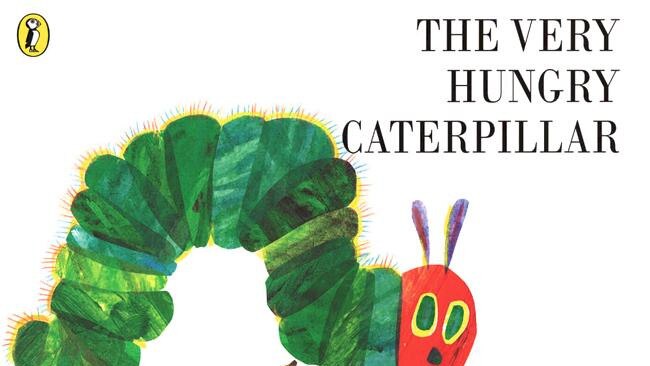 Book cover. The Very Hungry Caterpillar, by Eric Carle, Penguin