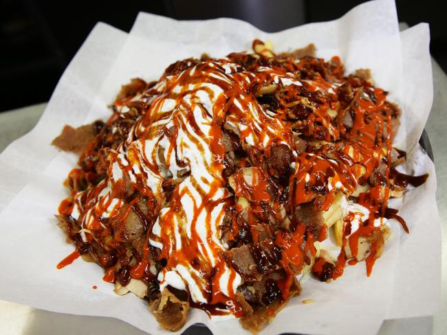 As good as they are — and they can be up-market too, like this $30 one from Istanbul in Parramatta — there is more to halal food than just halal snack packs. Picture: Peter Kelly