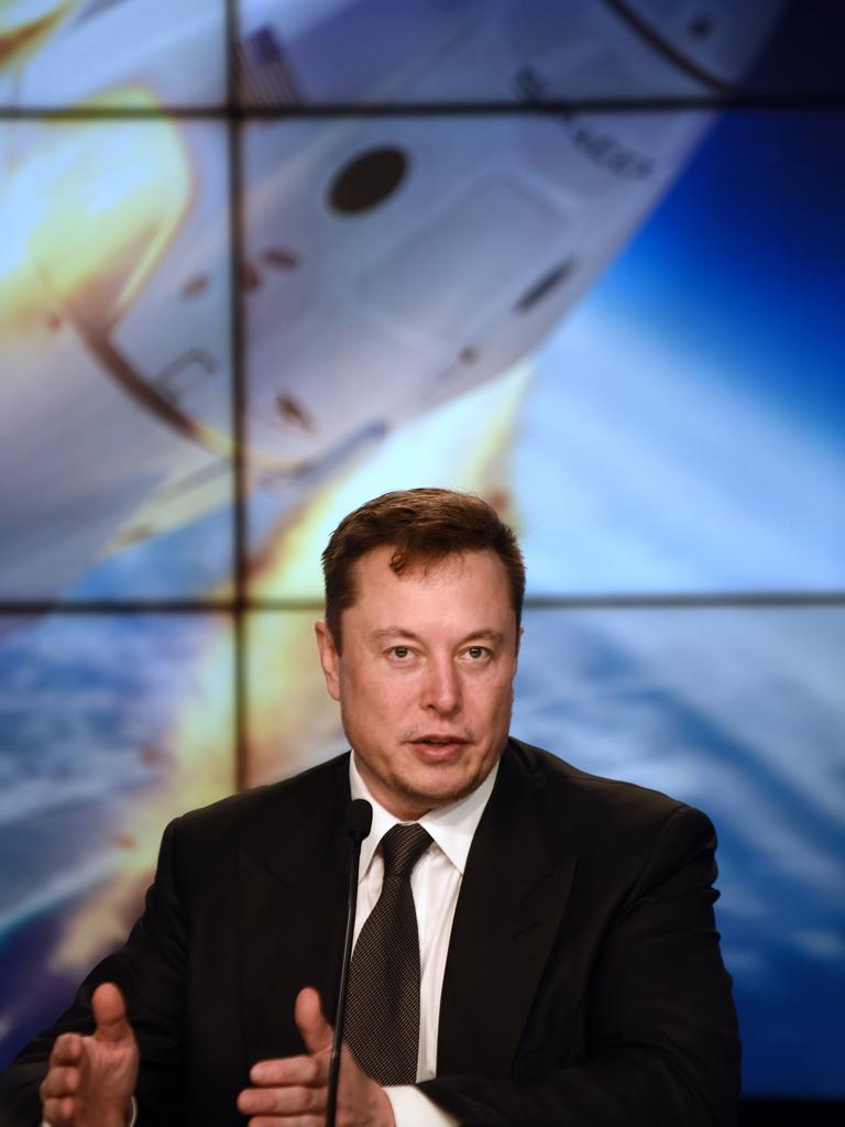 Tesla’s Elon Musk also build rockets through his company SpaceX. Picture: Paul Hennessy