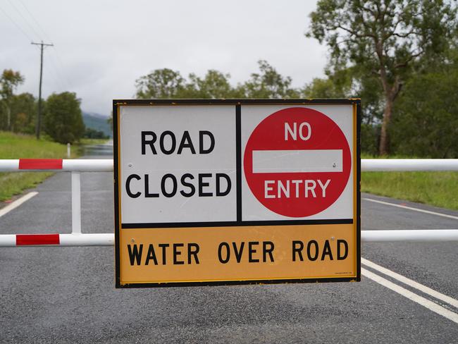 Flooding over Marian-Eton Rd, Sandy Creek on Wednesday December 30. Picture: Heidi Petith generic flooding road closed Mackay