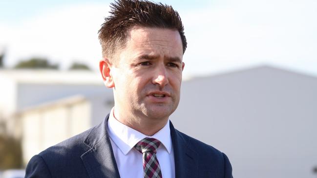 Labor leader Dean Winter says his MPs and the crossbench will “do the Premier’s job for him” in sacking the state’s Treasurer. Picture: Stephanie Dalton