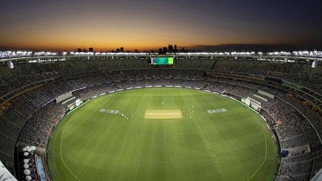 Perth Stadium during the 2019 Test.