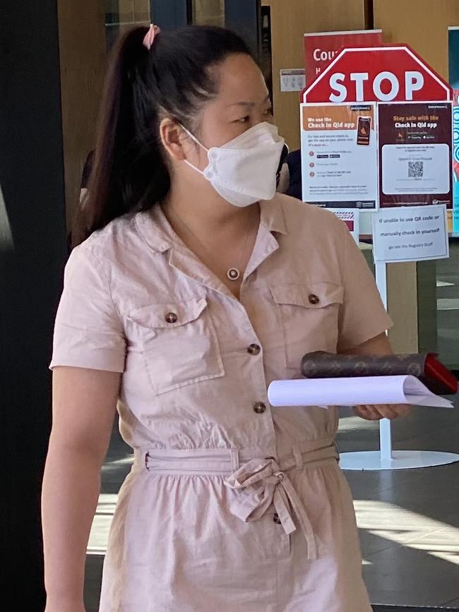 Bian Fang Chen, 36, leaving Ipswich Magistrates Court on Friday February 18, 2022.