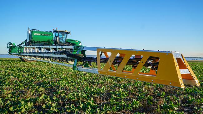 Wide spray: Goldacres G6 Series 2 boom is available in sizes from 36m-42m, with an option of up to 48m.