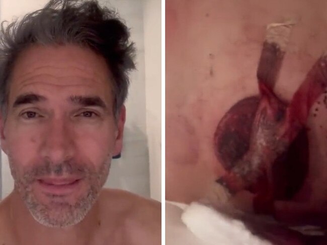 Todd Sampson shared a video of himself on Twitter.