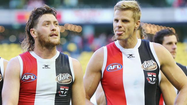 Nick Riewoldt captained Jack Steven at St Kilda for nine years. Picture: Getty Images