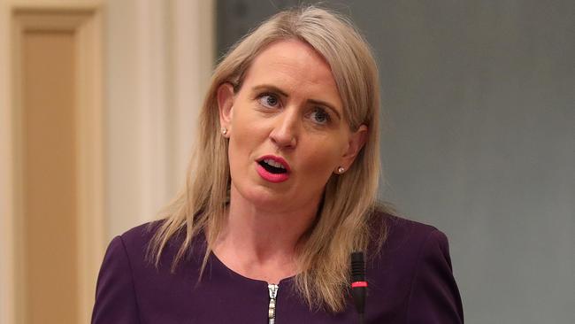 Minister Kate Jones, Question Time, Parliament House, Brisbane. Photographer: Liam Kidston