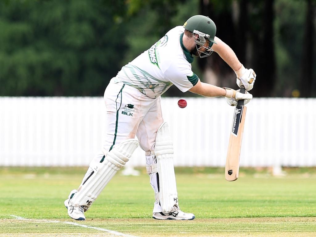 CRICKET – FSC CAP CHALLENGE: Frenchville Falcon's Lachlan Hartley