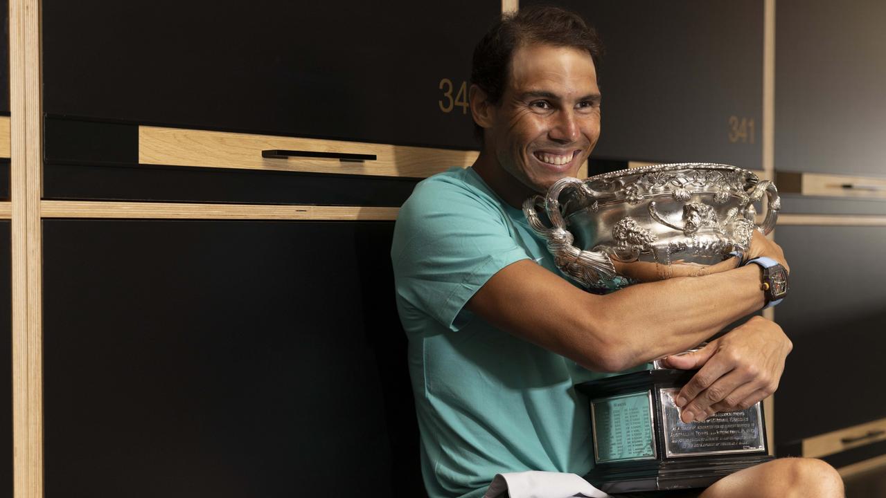 Juara bertahan Rafael Nadal menegaskan pertahanan gelarnya berada di jalur yang tepat, favorit, peluang menang, Novak Djokovic