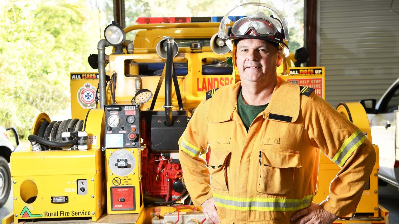 Landsborough Rural Firey, Rob Cullen. Photo: Patrick Woods.