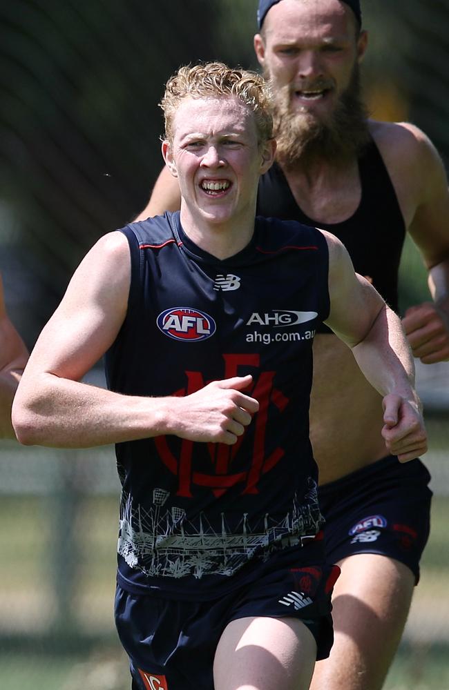 Clayton Oliver has worked hard on his fitness. Picture: Wayne Ludbey