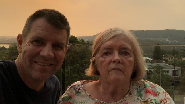 Former NSW premier Mike Baird and his mum Judy.