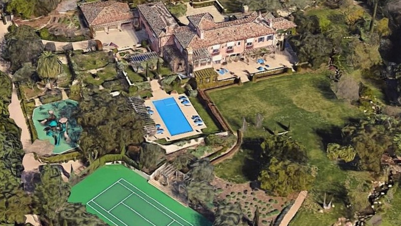 Meghan and Harry live in a $20.9 million mansion, which they purchased in 2020. Picture: Google Maps