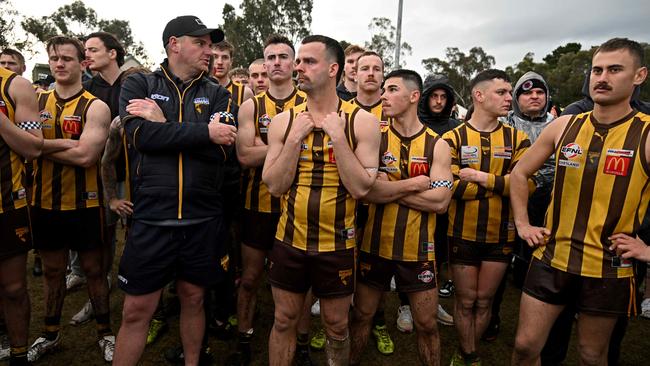 Rowville coach Ben Wise has led the club to two grand finals and a flag amid consecutive finals campaigns. Picture: Andy Brownbill