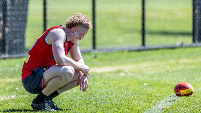 Demons training. Clayton Oliver. Picture: Jake Nowakowski