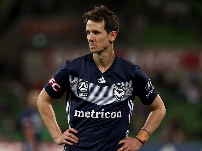 Victory star Robbie Kruse has suffered a knee injury. Picture: Jonathan DiMaggio/Getty Images