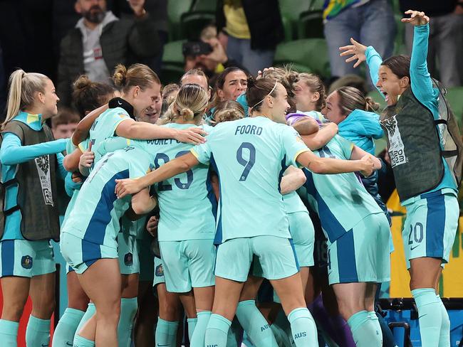 The Matildas were ruthless on the counter against Canada. Picture: Mark Stewart