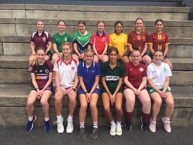 The Schools Premier League girls rep team.