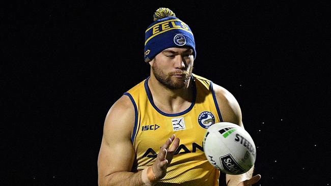 Former Parramatta player Tepai Moeroa is now at Melbourne. Picture: AAP/Dan Himbrechts