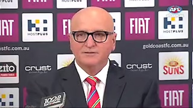 Bizarre Gold Coast Suns press conference