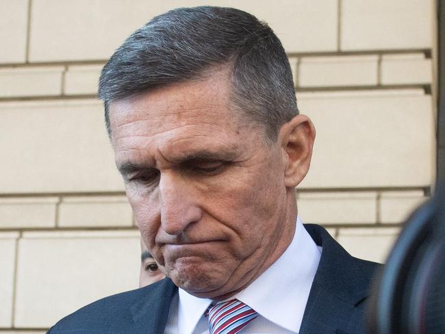 Mr Trump’s former National Security Adviser General Michael Flynn. Picture: AFP