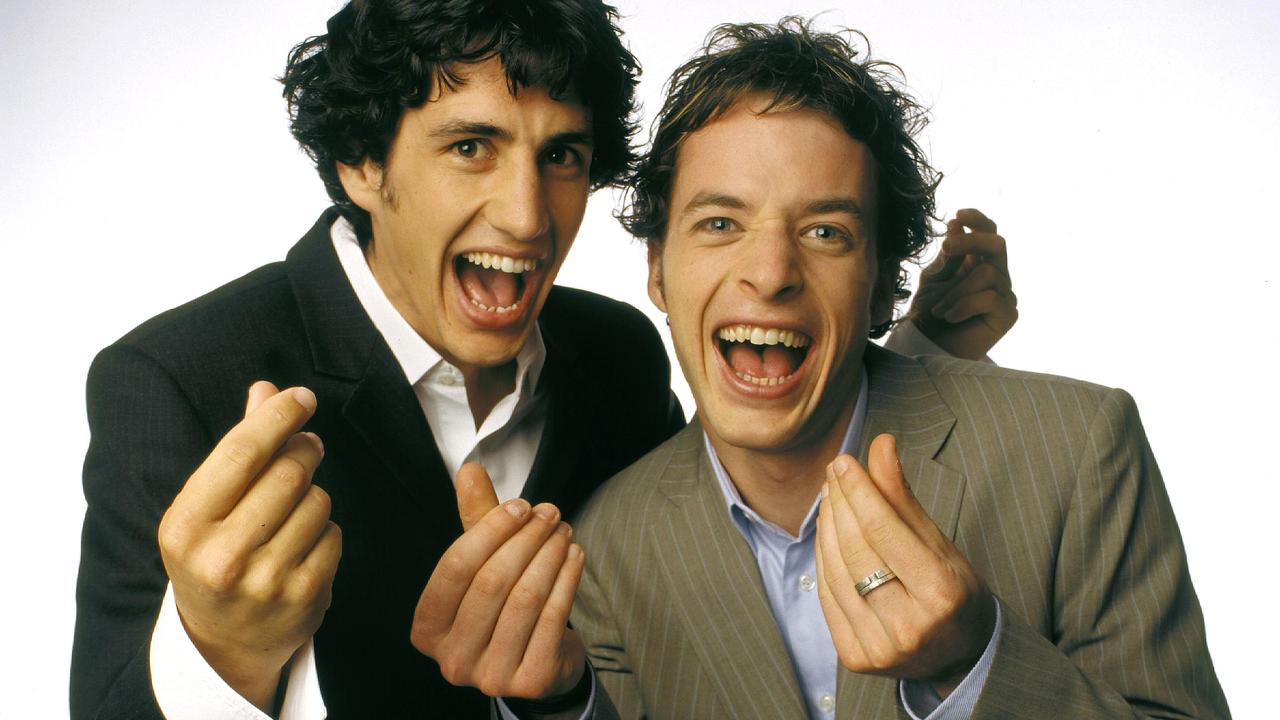 Andy Lee and Hamish Blake in 2004.