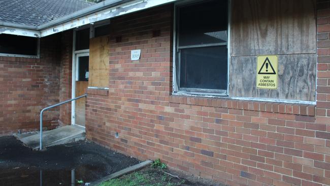 The dilapidated state of some of the buildings at Callan Park.