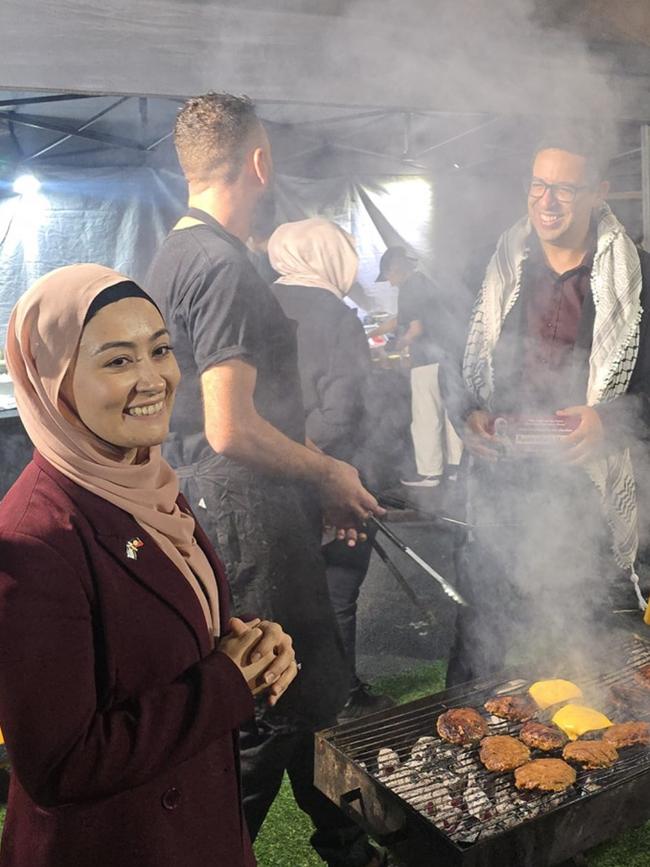 Senator Payman at the Dandenong night markets in Melbourne.