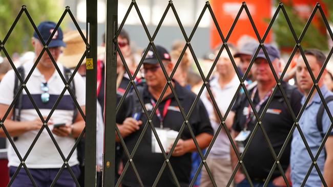 Fans have been banned from the Grand Prix. Picture: AAP Image/Scott Barbour