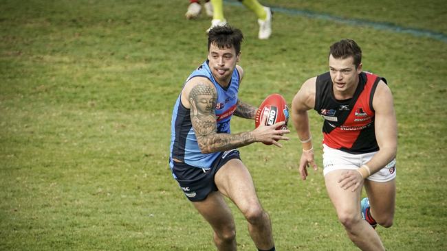 Jake Sutcliffe has been a star in the Adelaide Footy League since joining from Sturt. Picture: Mike Burton