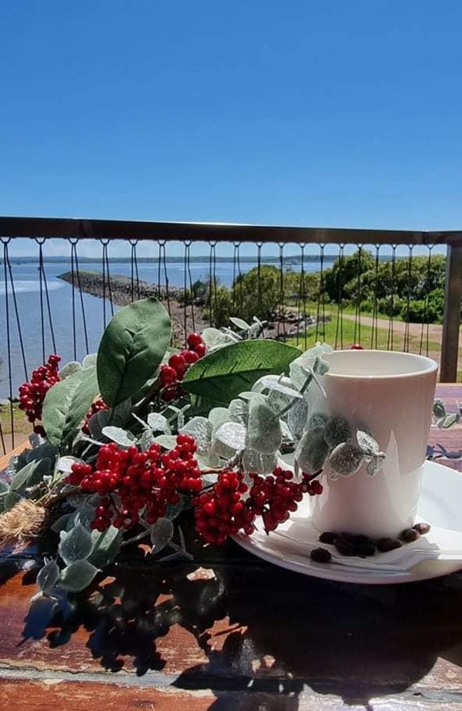 The view from Pelican's View Cafe on the waterfront at Redland Bay. Picture: Facebook