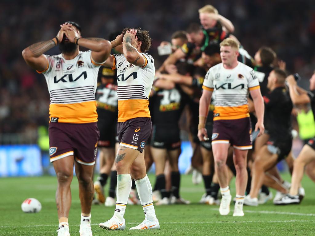 The Broncos were minutes away from grand final glory in 2023. Picture: NRL Photos