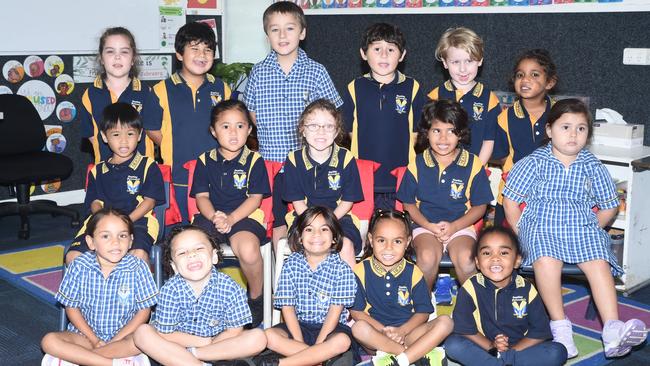 Heatley State School PREP A TEACHER: Chloe Donovan BACK: Teddy Hey, Athena Tauia, Valentine Otago, Deanna Henry, Indigo Choikee, Jayce Joore, Tian-Joyce Bowman. MIDDLE: Mason Albwelykhan, Yohan Tupino, Roseana Nikau, Iyrani Haines Adeinah Beasley. FRONT: Laquisha Cadogan, Hannah, Kylon Malayta, Zadia Robertson, Octavia Wiltshire-Morris.