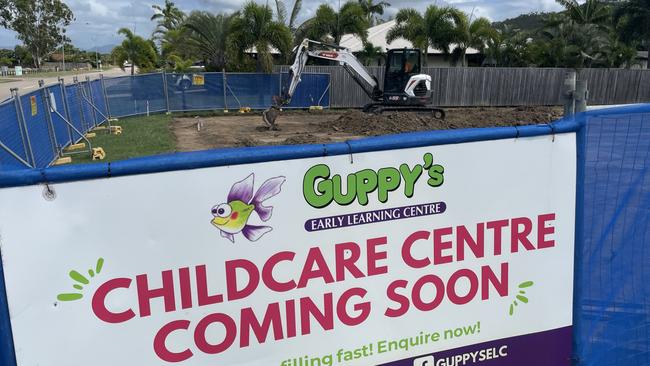 Construction site for the future Guppy’s Early Learning Centre at 203 Greenwood Drive, Kirwan. Picture: Supplied.