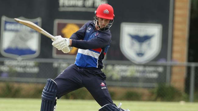 Dylan Brasher is Footscray’s leading run-scorer this season. Picture: Stuart Milligan