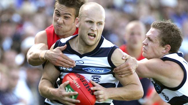 Gary Ablett’s first game back in Geelong colours is set to be against Melbourne.